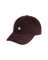 Carhartt Wip Harlem Cap Dark Amarone-White