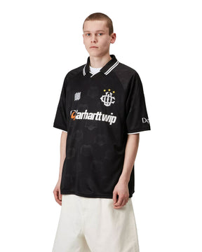 Carhartt Wip Hartt's Football T-Shirt Hart Train Jacquard-Black
