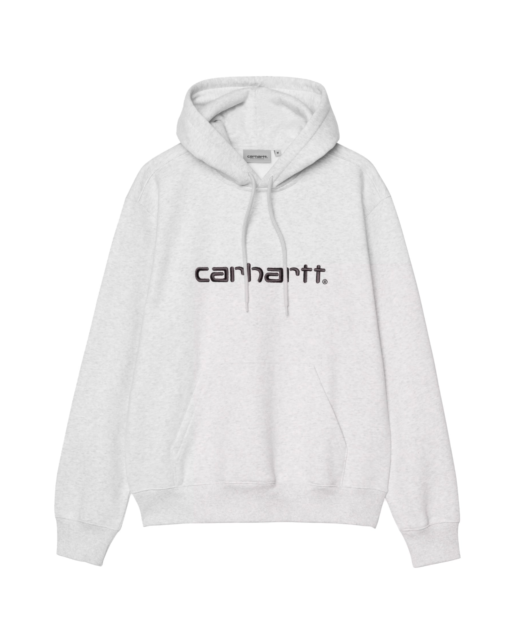 Carhartt Wip Hooded Carhartt Sweat Ash Heather-Graphite