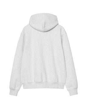 Carhartt Wip Hooded Carhartt Sweat Ash Heather-Graphite