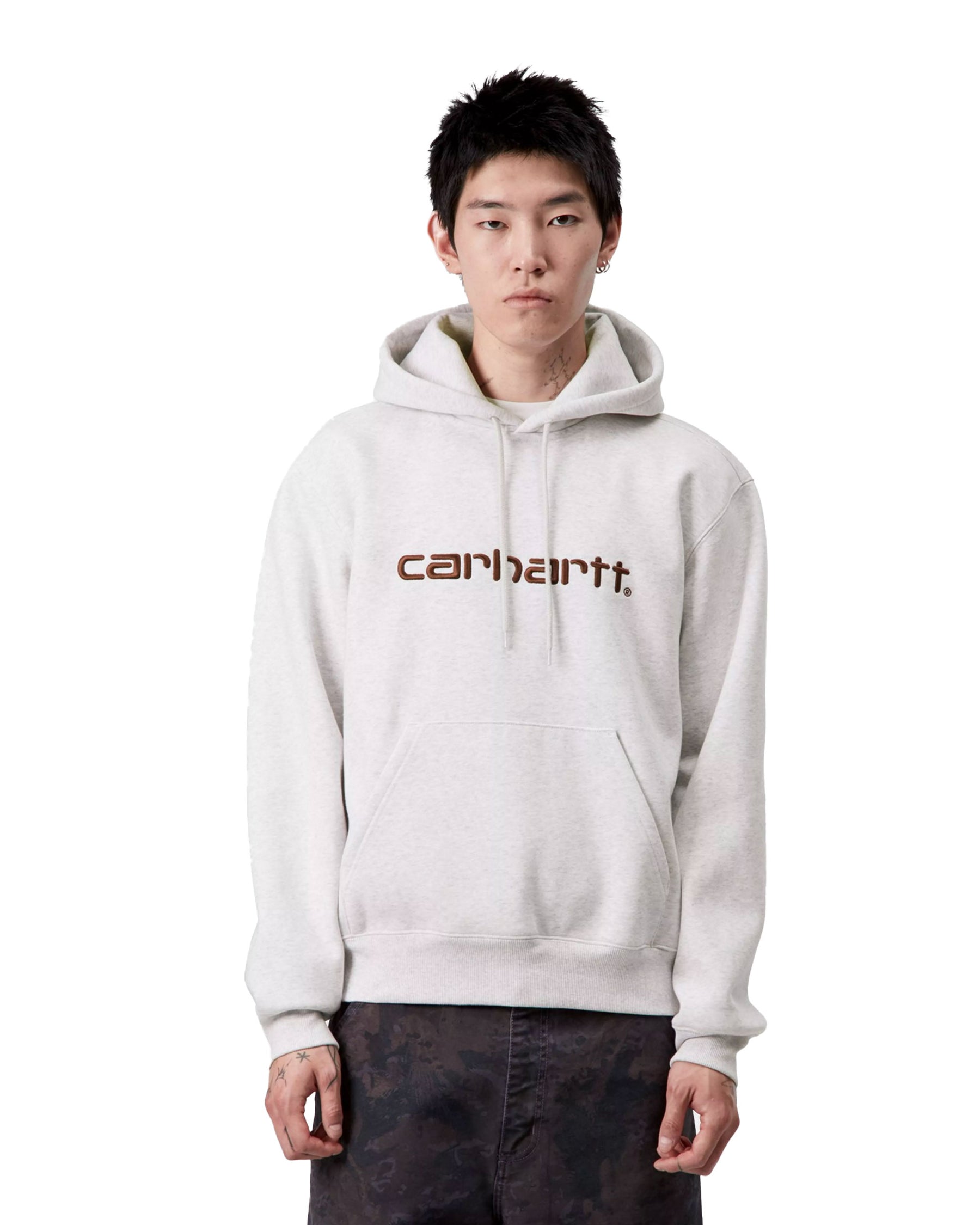 Carhartt Wip Hooded Carhartt Sweat Ash Heather-Rondo