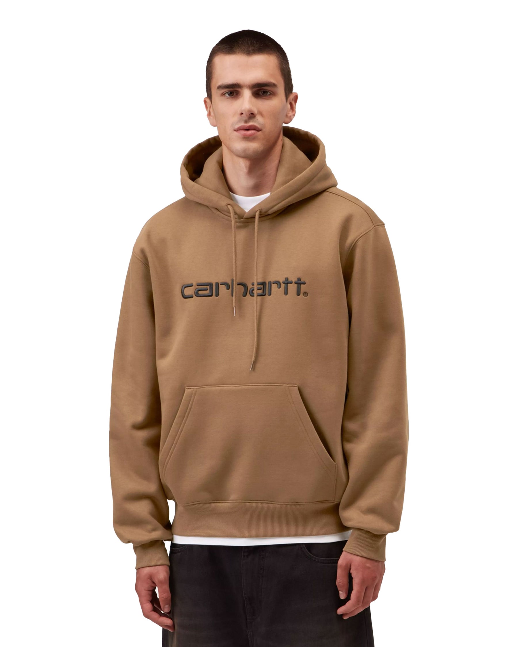 Carhartt Wip Hooded Carhartt Sweat WIP H Brown-Black