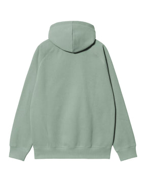 Carhartt Wip Hooded Chase Sweat Frosted Green-Gold