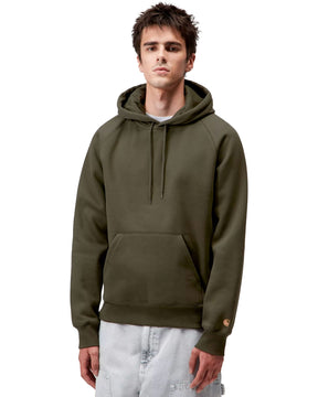 Carhartt Wip Hooded Chase Sweat Olive-Gold