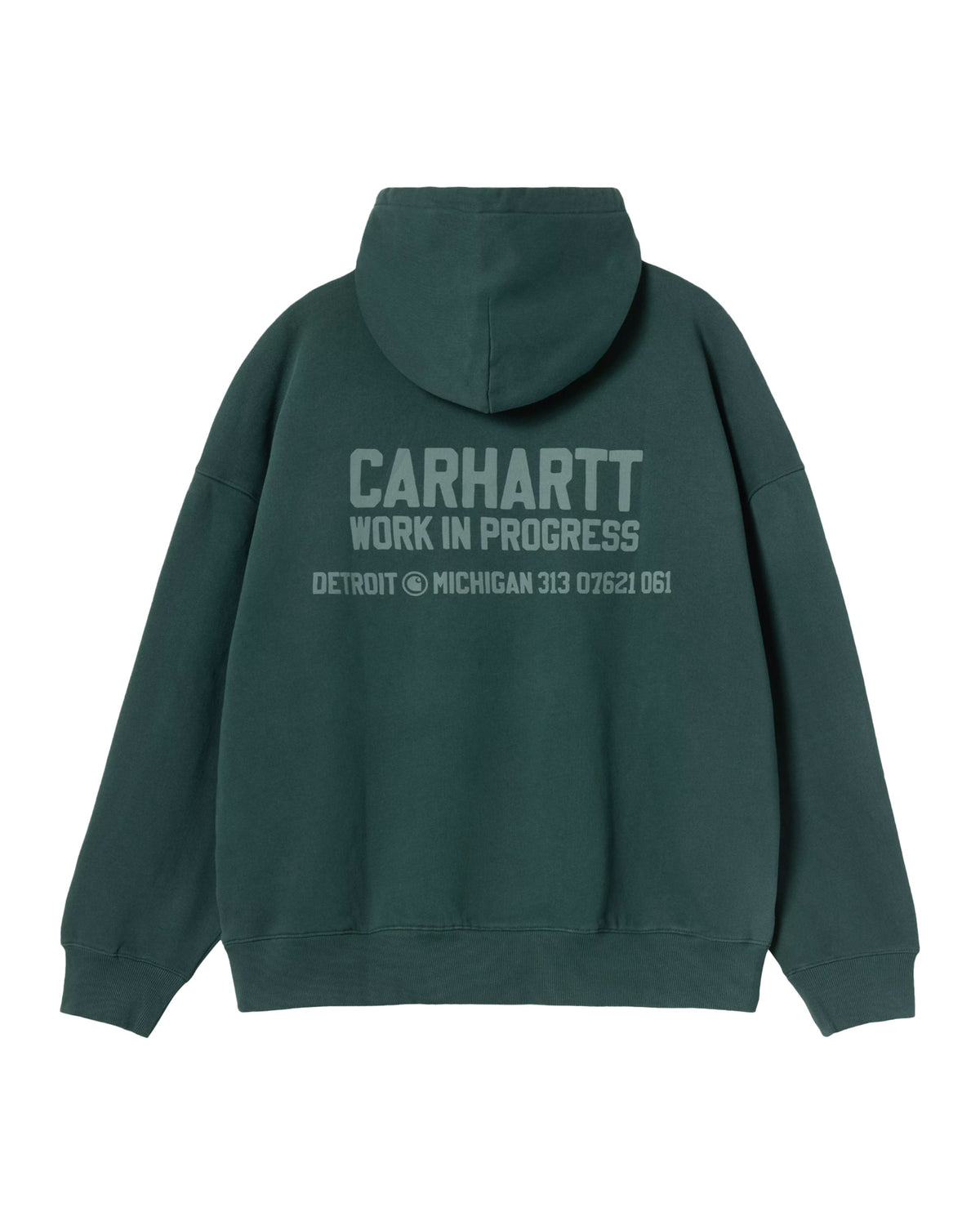 Carhartt Wip Hooded Distance Sweat Dark Fir stone dyed