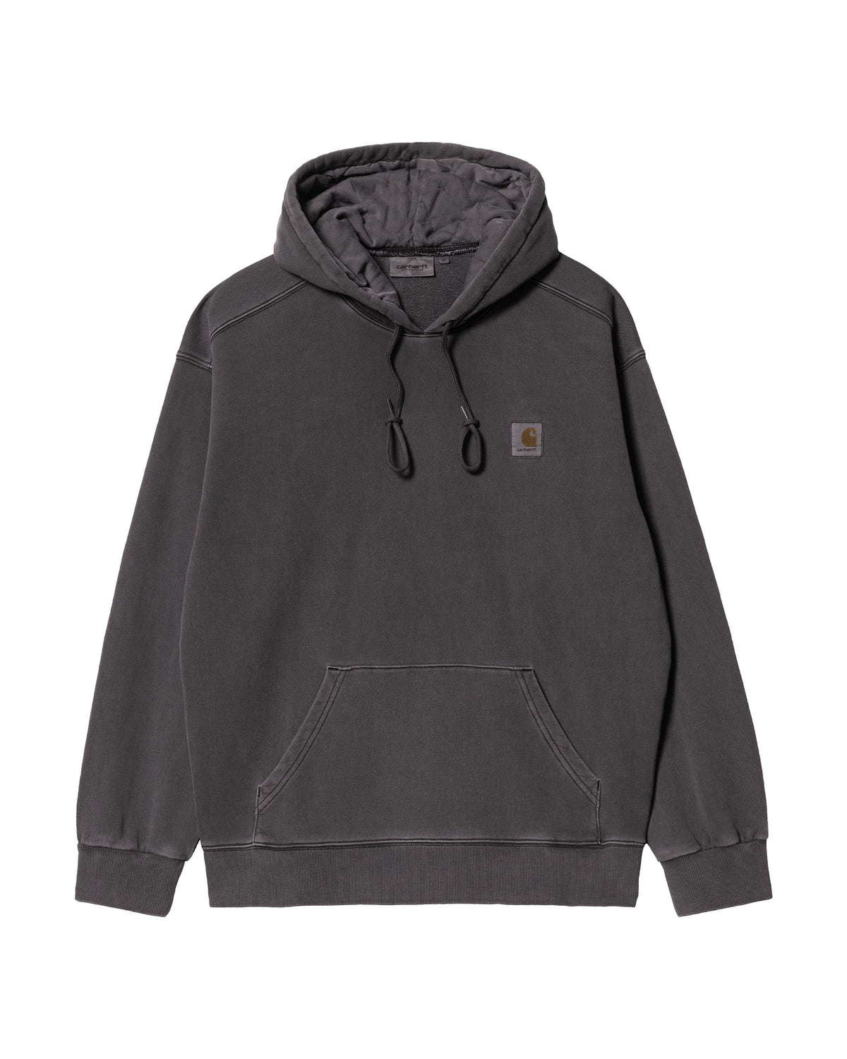 Carhartt Wip Hooded Nelson Sweat Charcoal Garment Dyed