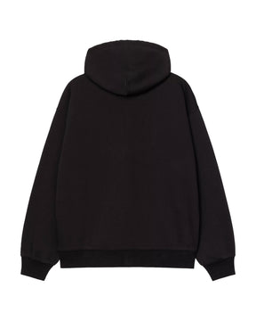 Carhartt Wip Hooded WIP Sweat Jacket Black stone washed