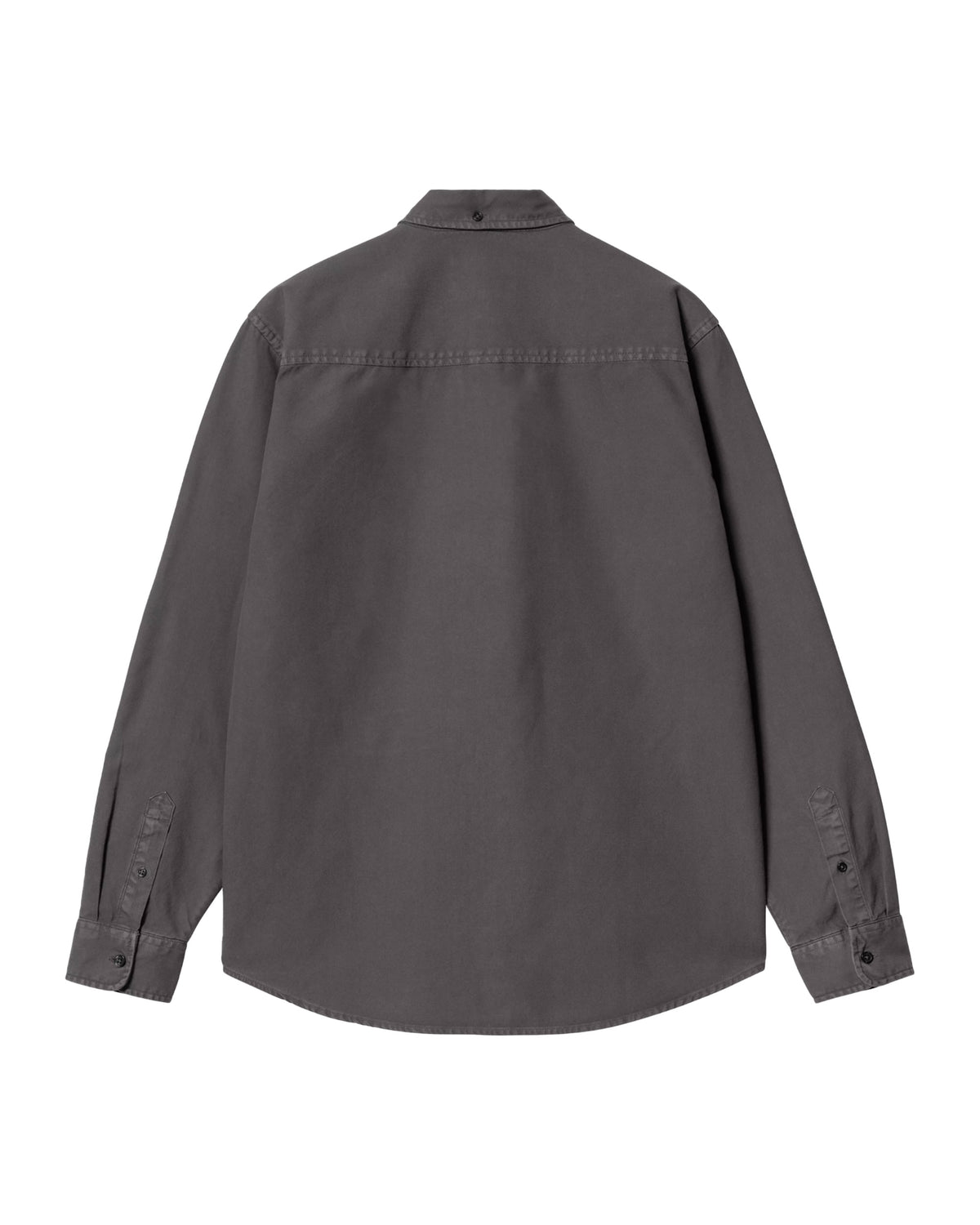 Carhartt Wip L-S Bolton Shirt Graphite Garment Dyed