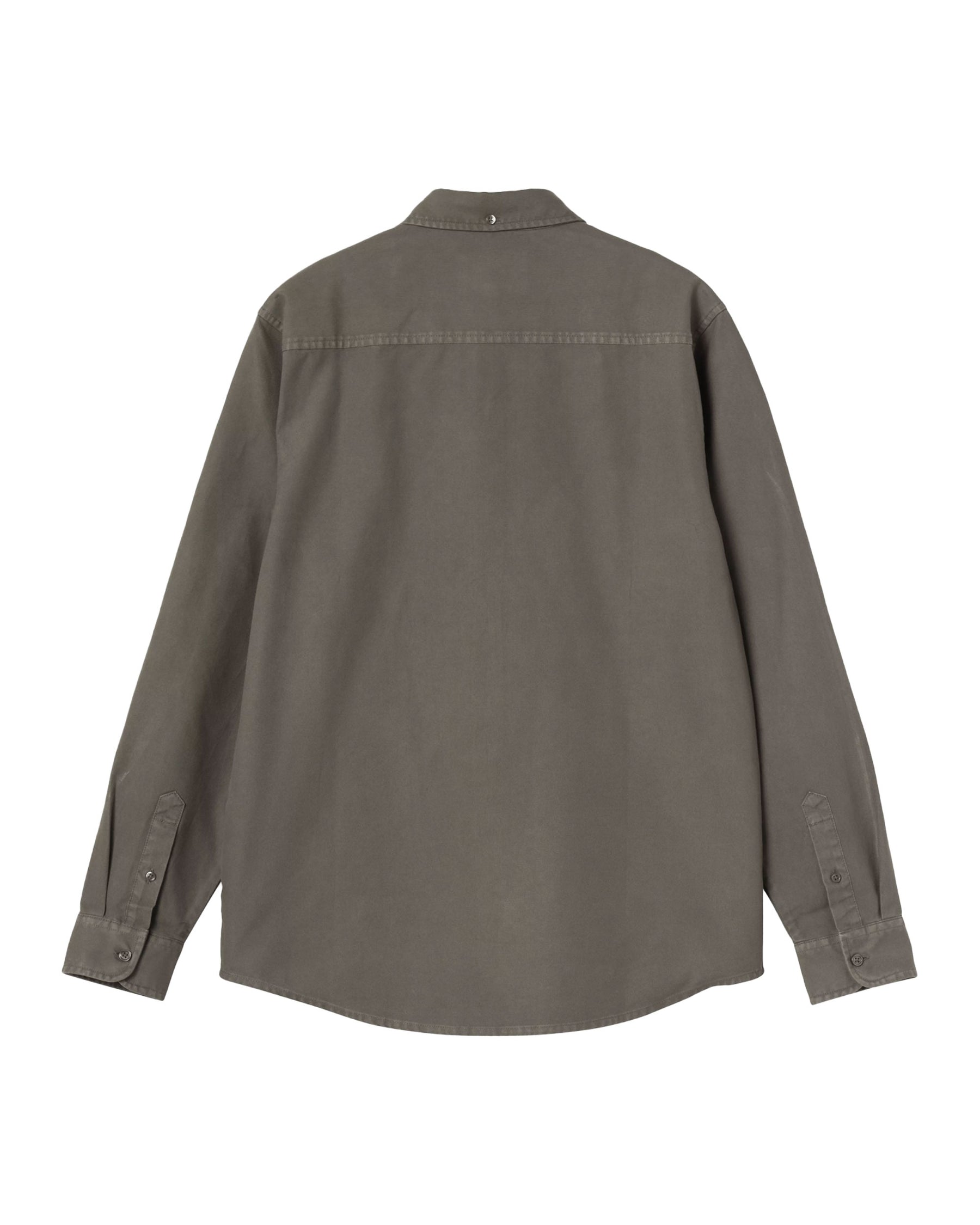 Carhartt Wip L-S Bolton Shirt Shungite Garment Dyed