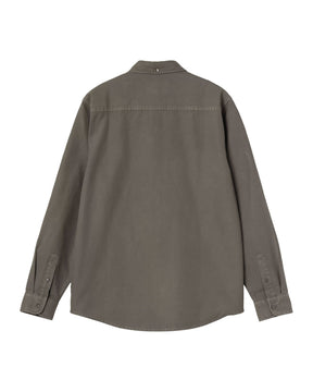 Carhartt Wip L-S Bolton Shirt Shungite Garment Dyed