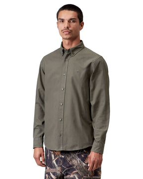 Carhartt Wip L-S Bolton Shirt Shungite Garment Dyed