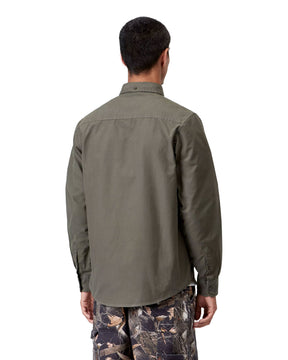 Carhartt Wip L-S Bolton Shirt Shungite Garment Dyed