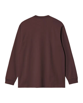 Carhartt Wip L-S Chase T-Shirt Palisander-Gold