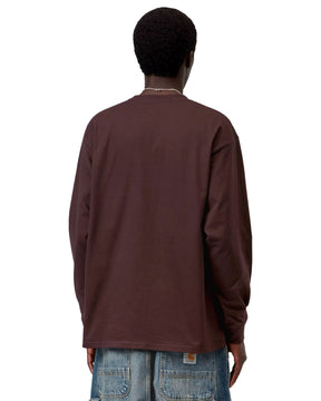 Carhartt Wip L-S Chase T-Shirt Palisander-Gold