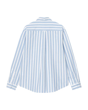 L-S Deven Shirt Deven Stripe Celeste