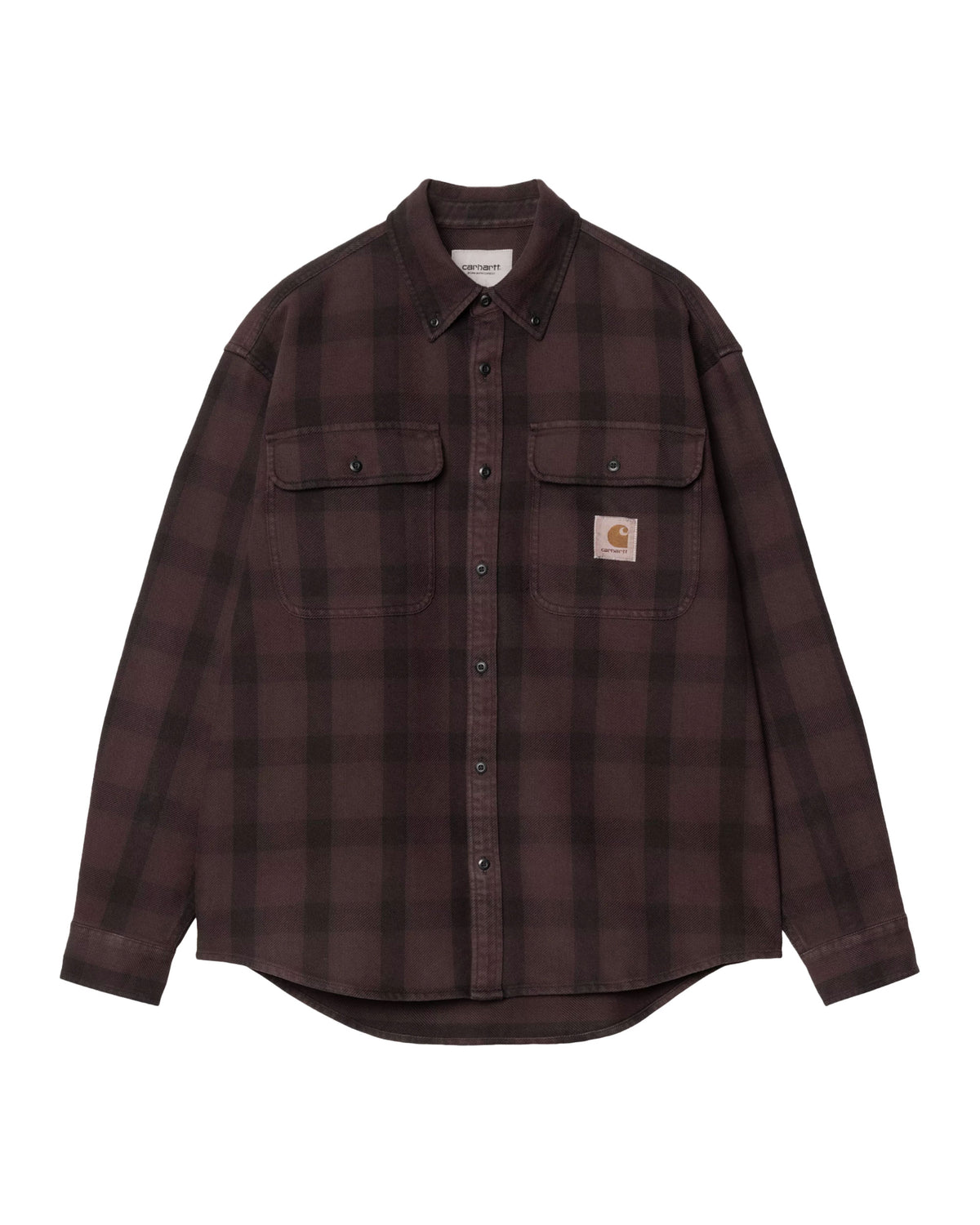 Carhartt Wip L-S Edmands Shirt Check Natural-Palisander