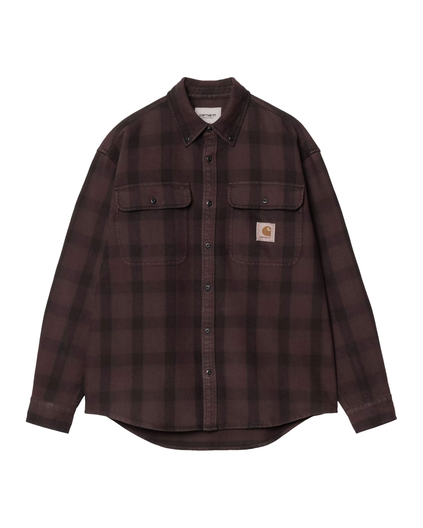 Carhartt Wip L-S Edmands Shirt Check Natural-Palisander