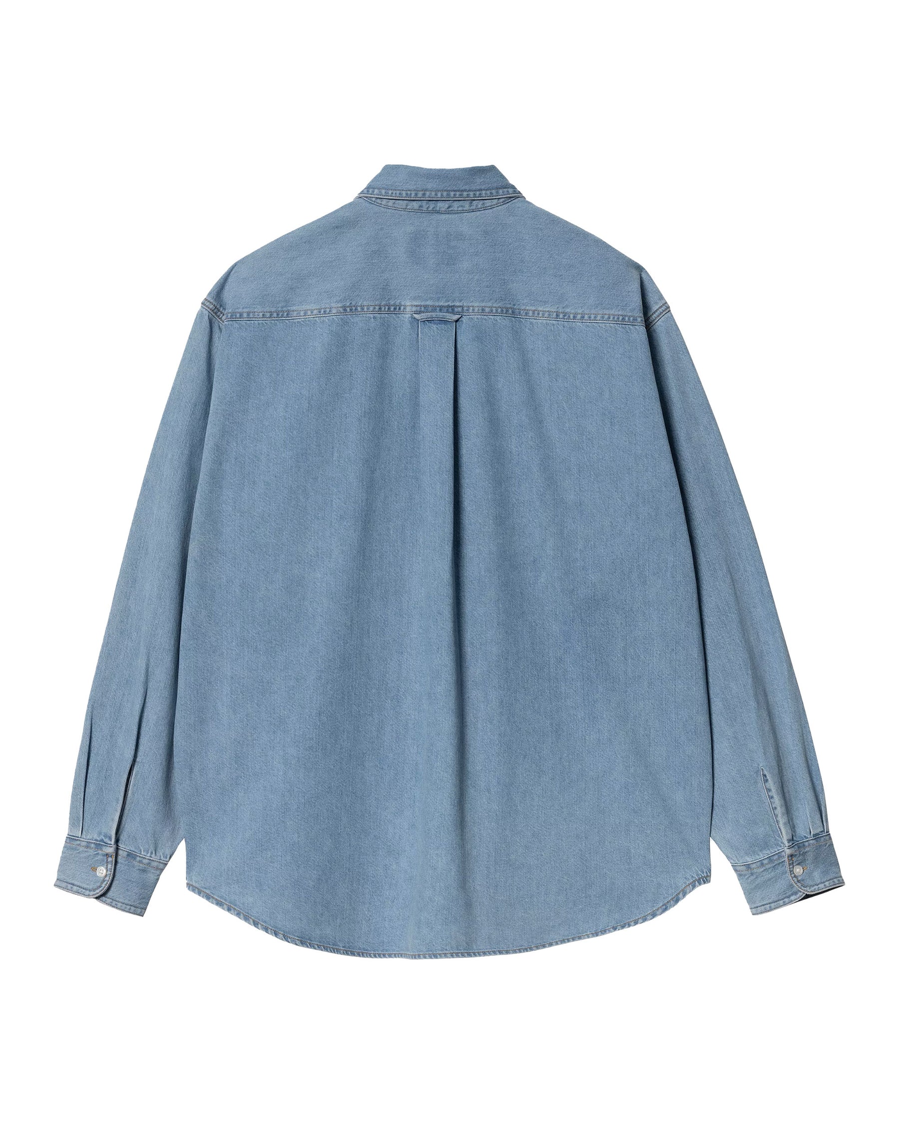 Carhartt Wip L-S Lucas Shirt Blue bleached