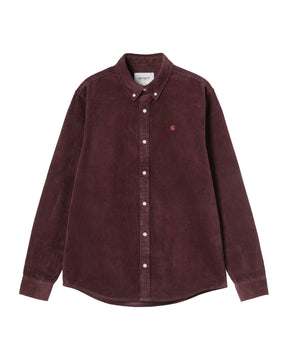 Carhartt Wip L-S Madison Cord Shirt Amarone