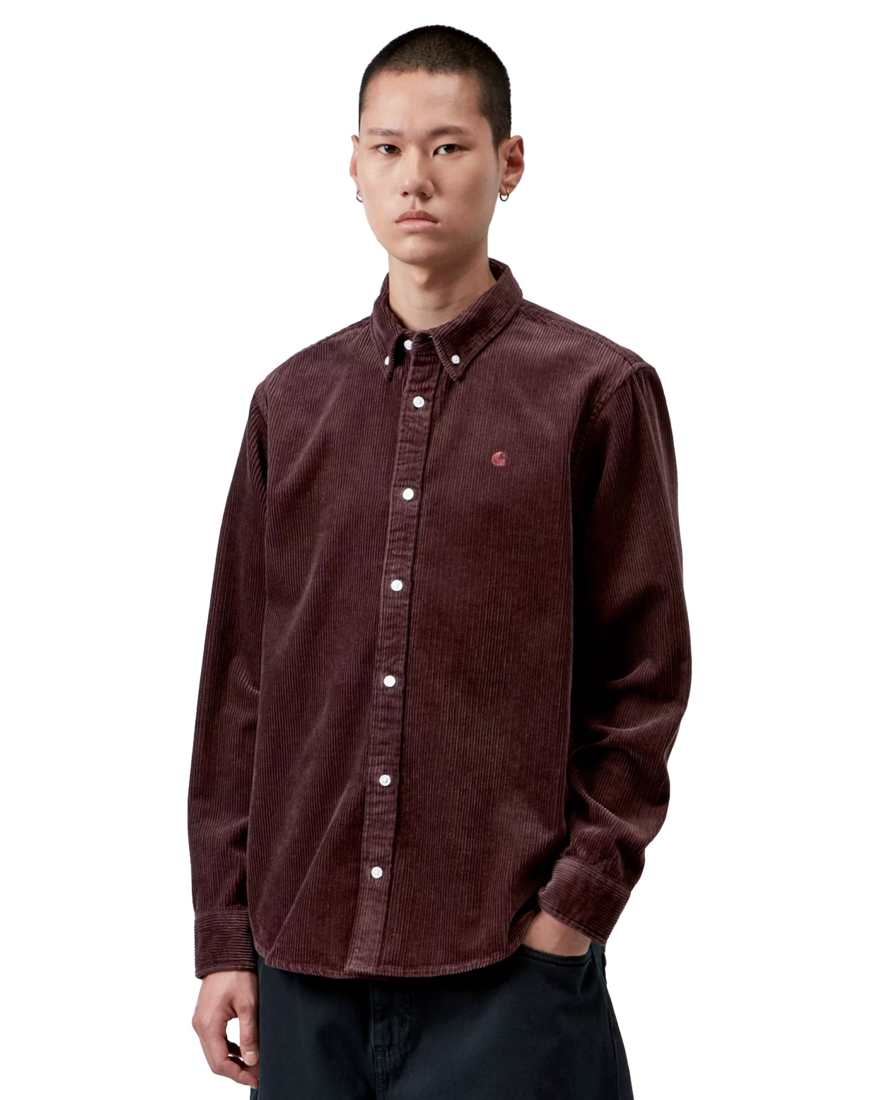 Carhartt Wip L-S Madison Cord Shirt Amarone