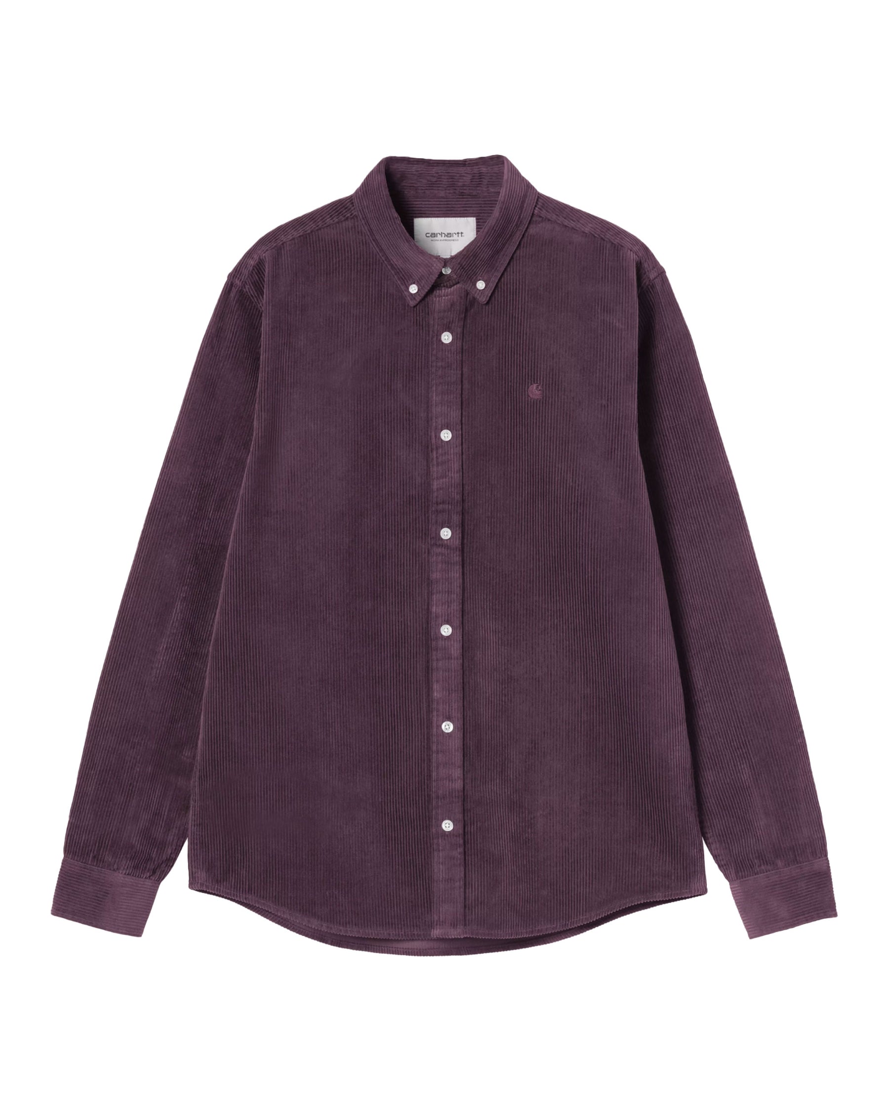 Carhartt Wip L-S Madison Cord Shirt Cozy Purple