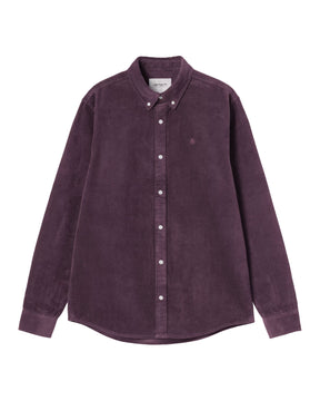 Carhartt Wip L-S Madison Cord Shirt Cozy Purple
