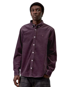 Carhartt Wip L-S Madison Cord Shirt Cozy Purple