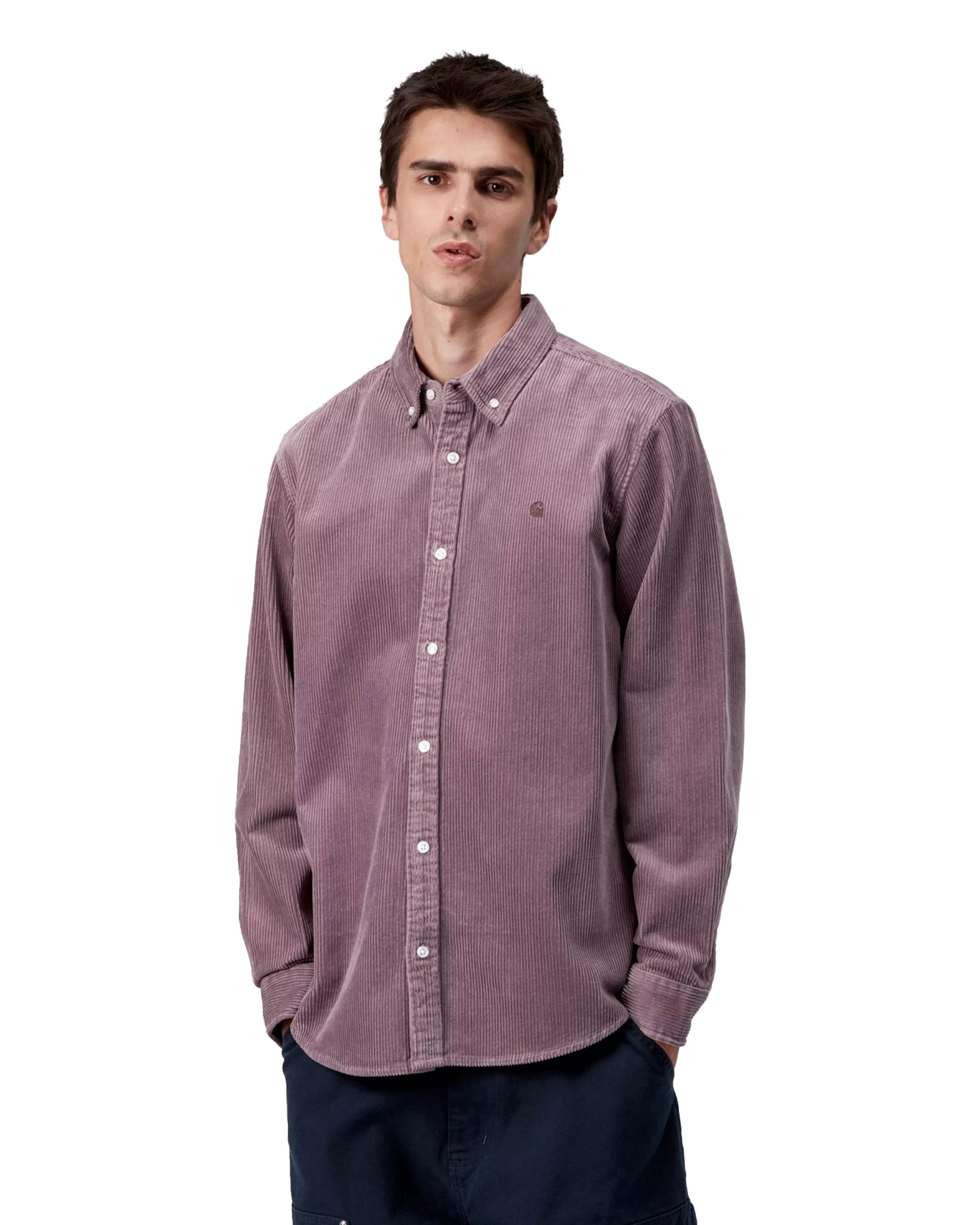 Carhartt Wip L-S Madison Cord Shirt Phlox