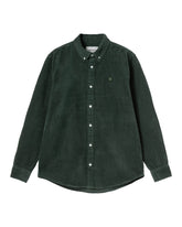 Carhartt Wip L-S Madison Cord Shirt Sycamore Tree