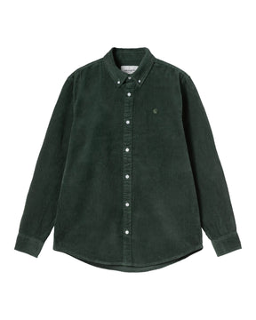 Carhartt Wip L-S Madison Cord Shirt Sycamore Tree