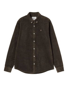 Carhartt Wip L-S Madison Cord Shirt Tobacco