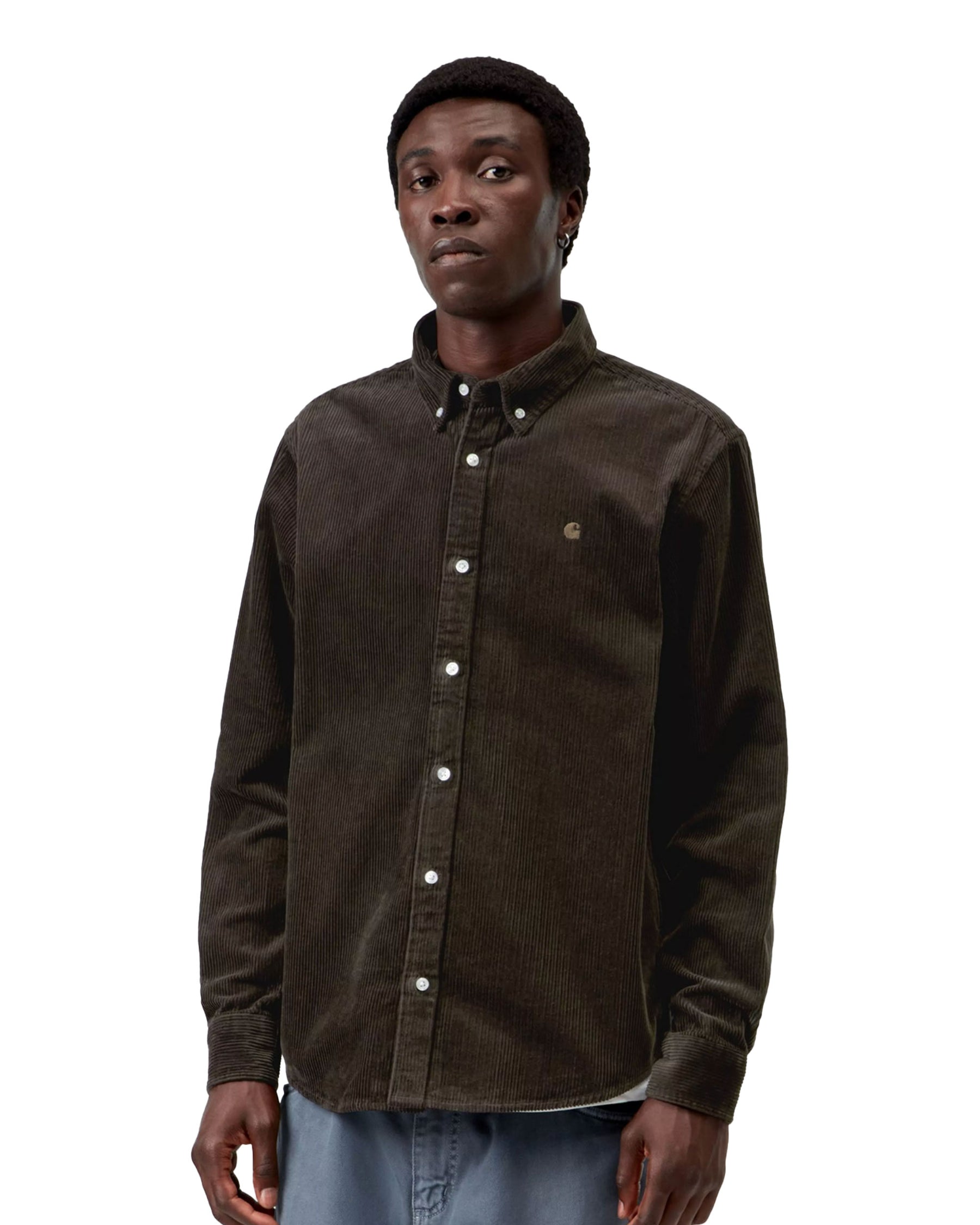 Carhartt Wip L-S Madison Cord Shirt Tobacco