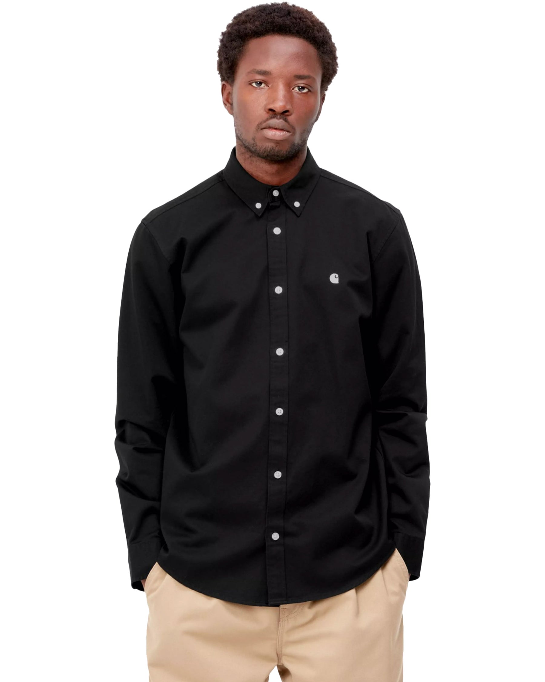 Carhartt Wip L-S Madison Shirt Black-Wax