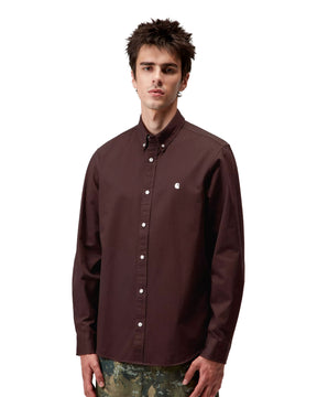 Carhartt Wip L-S Madison Shirt Palisander-Wax