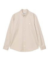 L-S Madison Shirt Stone Bianco