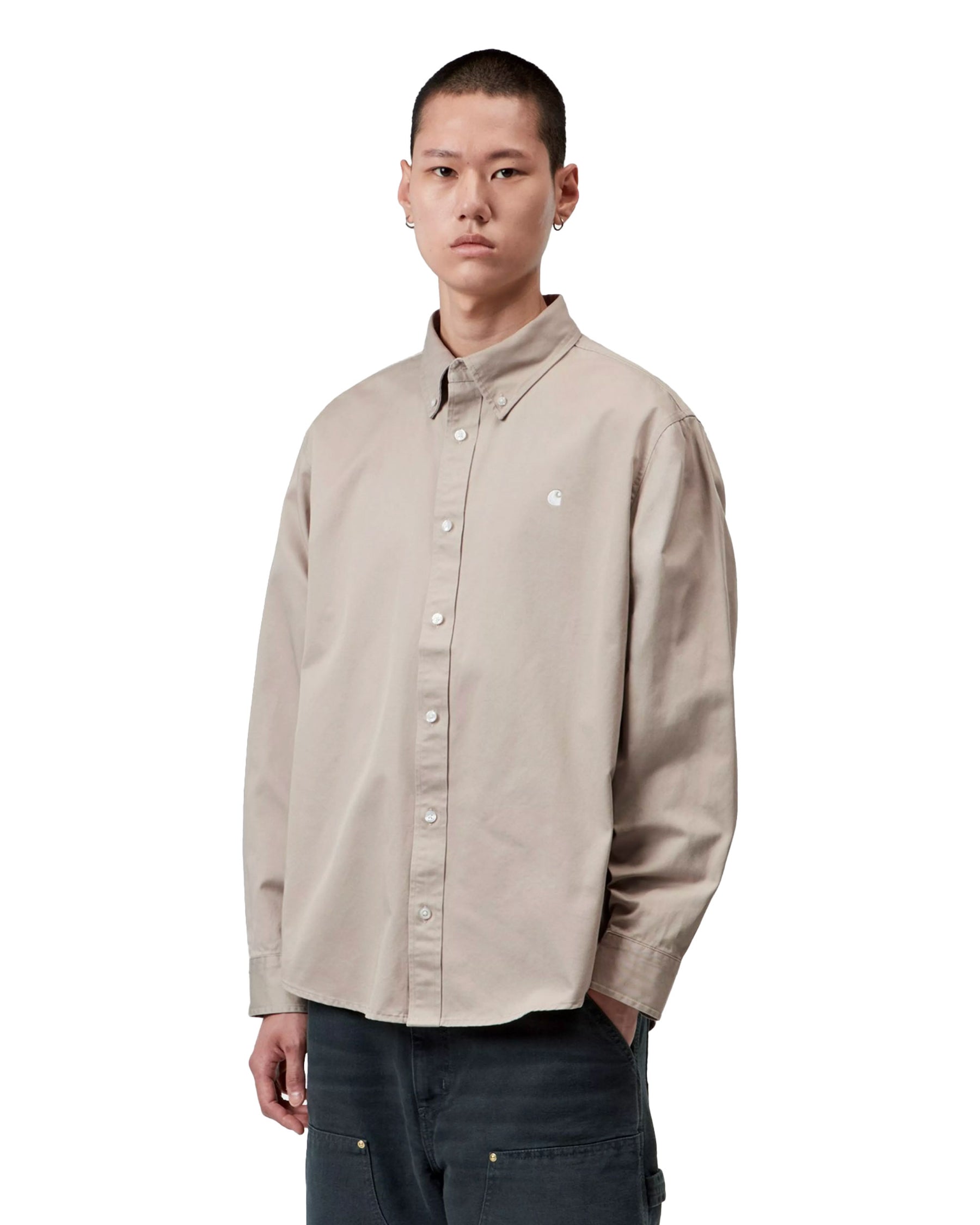 Carhartt Wip L-S OG Madison Shirt Fleur De Sel