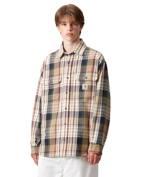 Carhartt Wip L-S Tamblyn Shirt Tamblyn Check-Leather