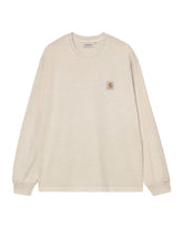 Carhartt Wip L-S Vista T-Shirt Fleur De Sel Garment Dyed