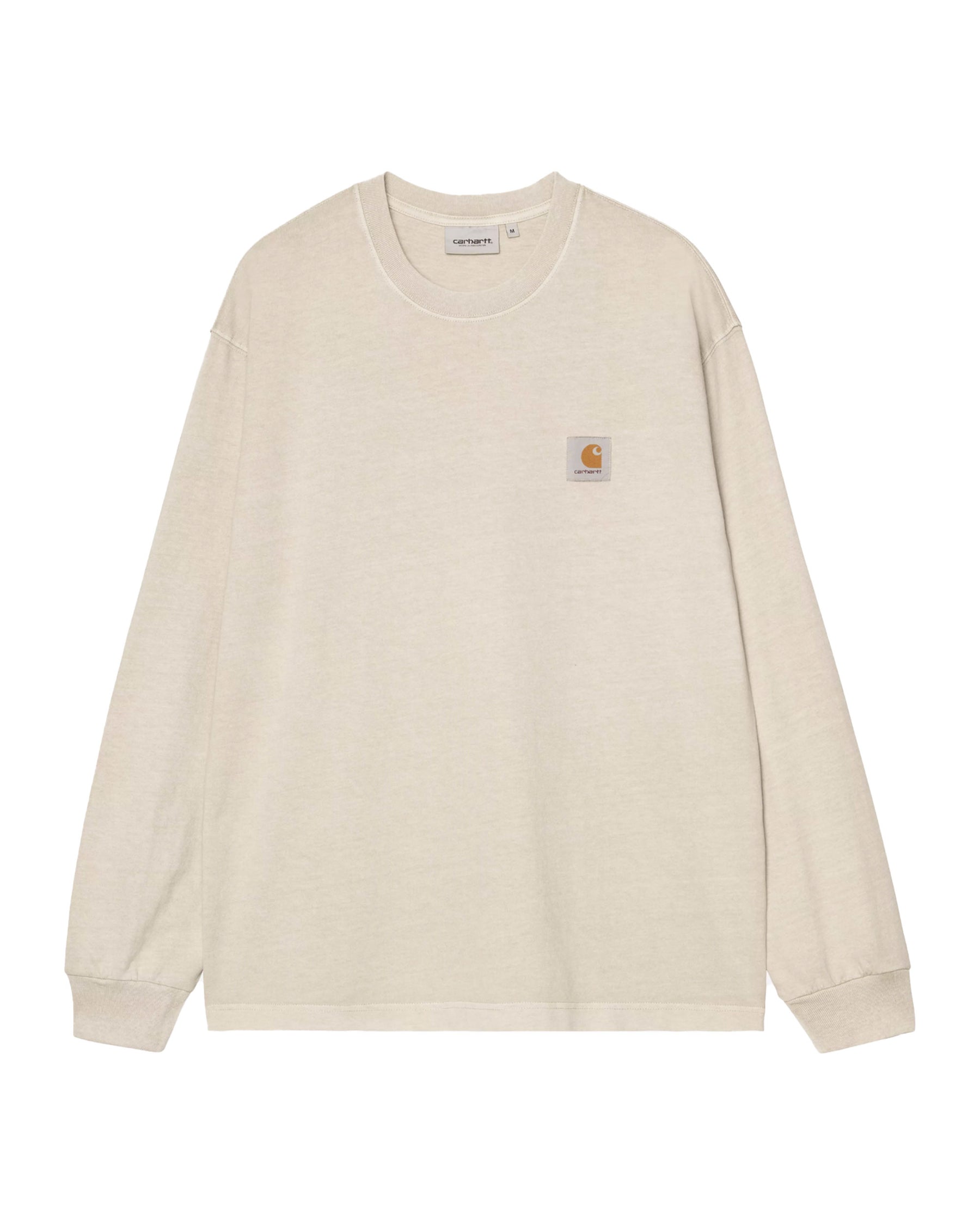 Carhartt Wip L-S Vista T-Shirt Fleur De Sel Garment Dyed