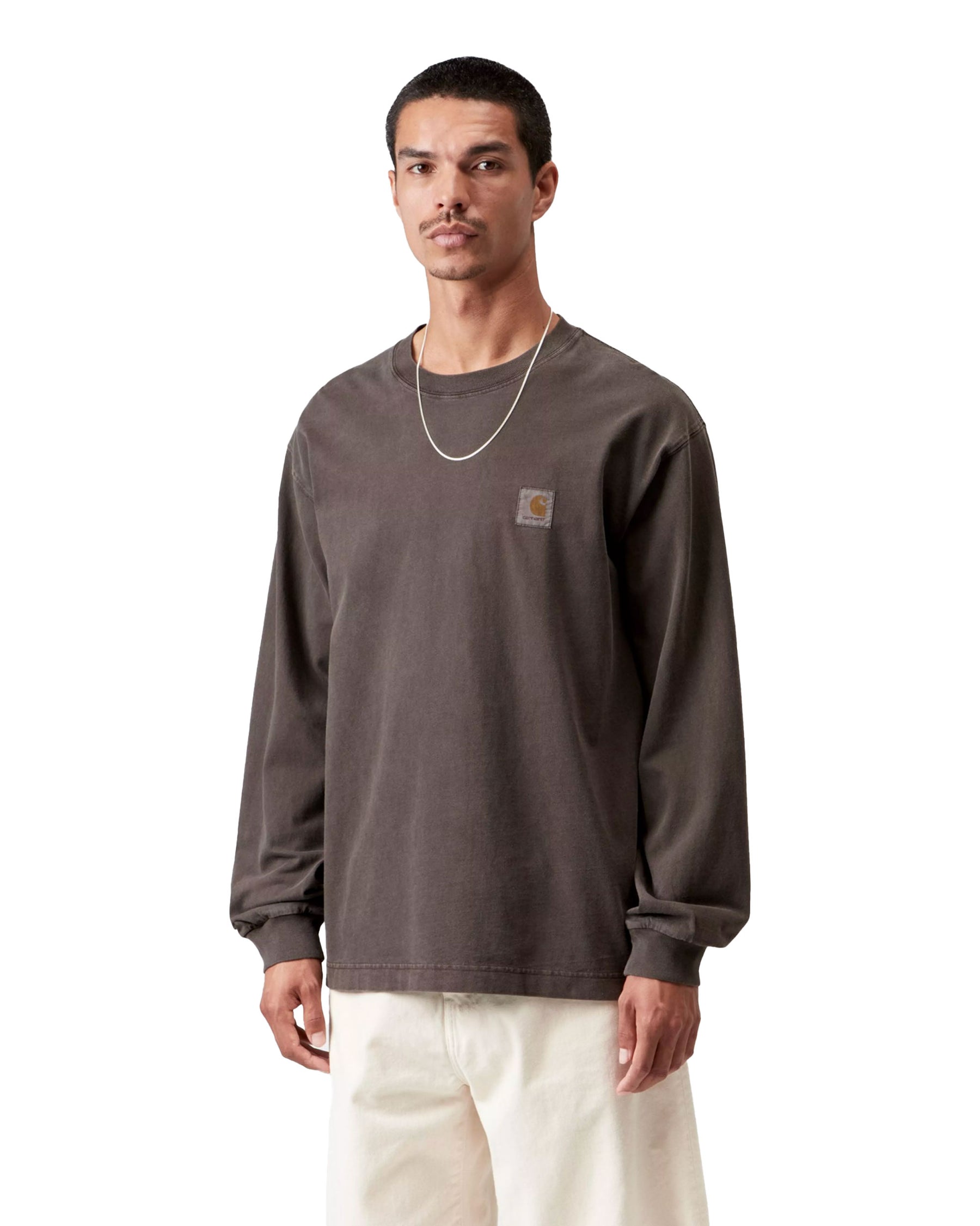 Carhartt Wip L-S Vista T-Shirt Tobacco garment dyed