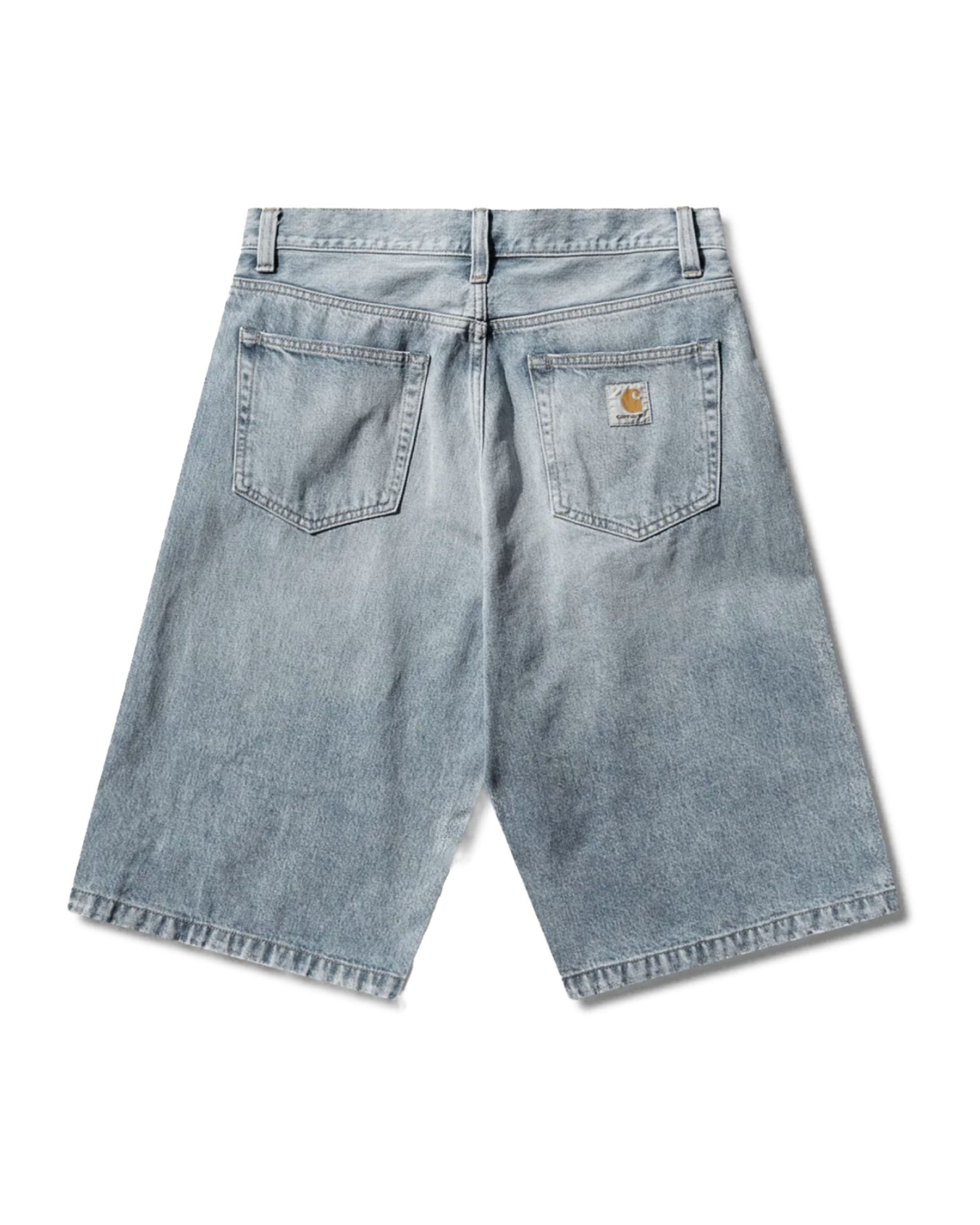Langdon Men's Bermuda Shorts Blue Heavy Worn Bleached