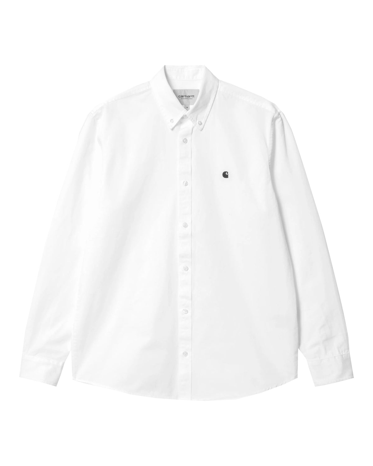 Carhartt Wip Madison Shirt Cotton Twill White-Black