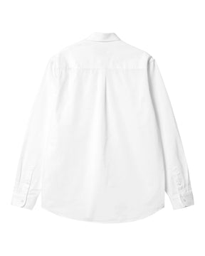 Carhartt Wip Madison Shirt Cotton Twill White-Black