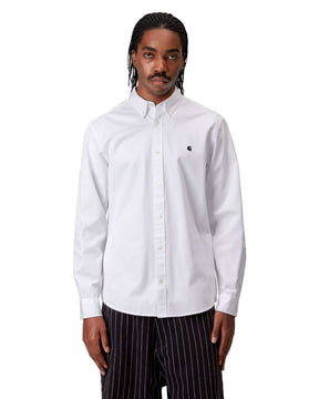 Carhartt Wip Madison Shirt Cotton Twill White-Black