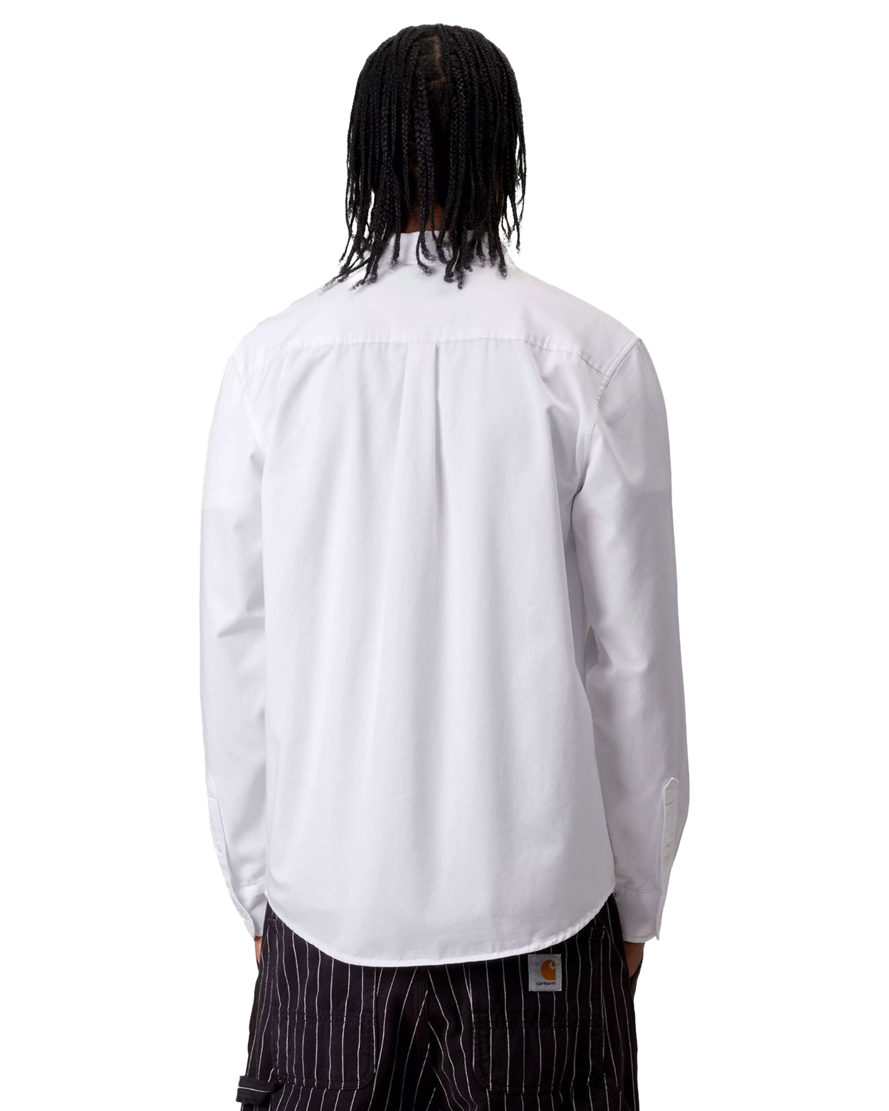 Carhartt Wip Madison Shirt Cotton Twill White-Black