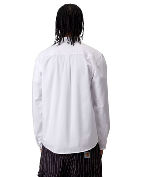 Carhartt Wip Madison Shirt Cotton Twill White-Black