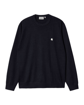 Carhartt Wip Madison Sweater Dark Navy-Wax