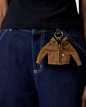 Carhartt Wip Mini Active Jacket Keychain Hamilton Brown