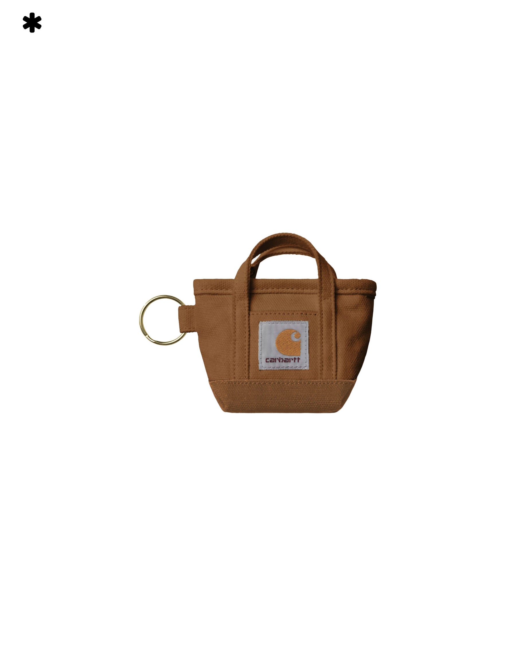 Carhartt Wip Mini Tote Bag Portachiavi Marrone