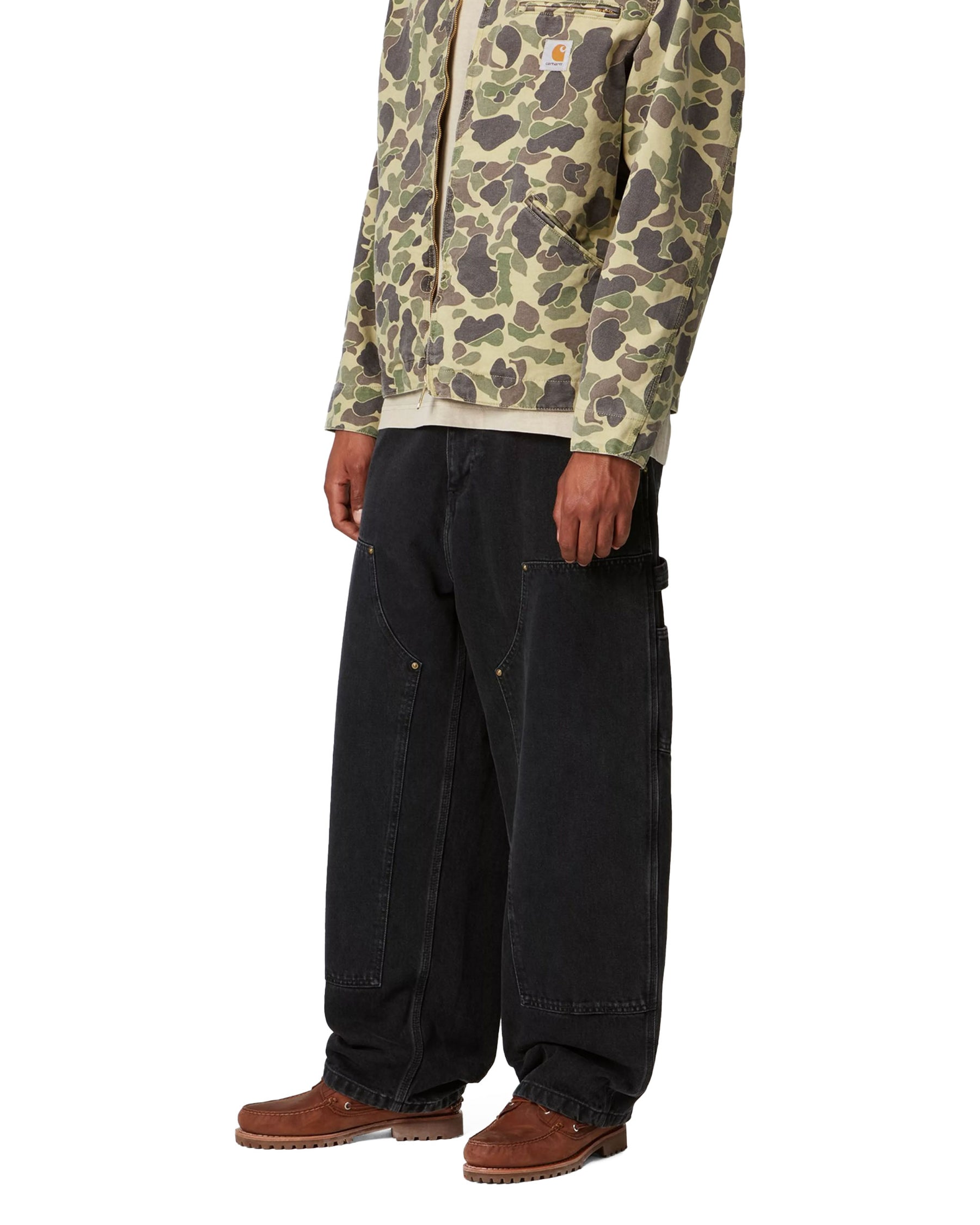 Carhartt Wip Nash Double Knee Pant Black stone washed